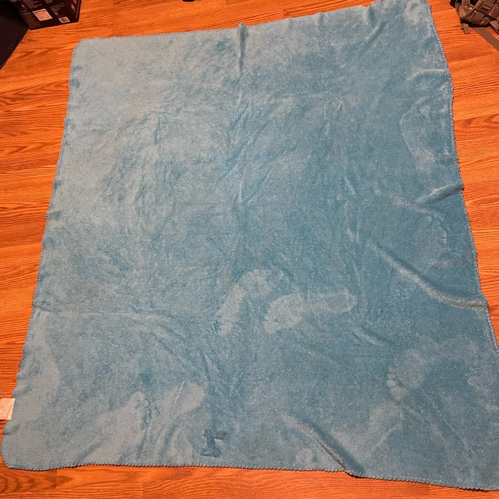 Source Unknown Blue Throw Blanket